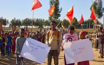 2024 - Tigray - Gendet Primary School - homemade sign 1
