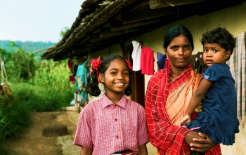 A family in India