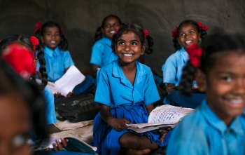 children in school in India