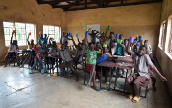 Children in school in Zambia