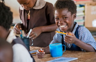 Child in school in Zambia