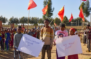 2024 - Tigray - Gendet Primary School - homemade sign 1