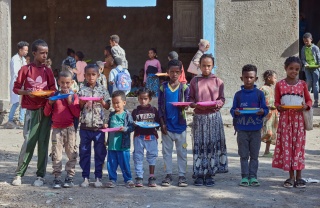 Children from Beati-Akor primary school.