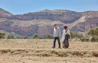 Magnus MacFarlane-Barrow meets a rural farmer, who shows him her scorched and parched land