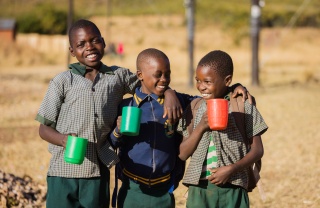 Taonga Primary Zambia, meal time, June 2024
