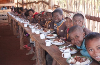 Children in school in Madagascar