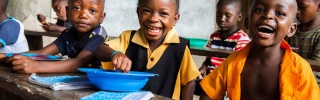 Children enjoying Mary's Meals