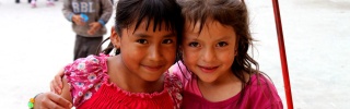 Children in a playground in Ecuador