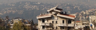establishing shot of Beirut, Lebanon
