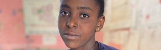 young girl from Tigray posing for a photo