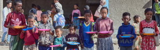 Children from Beati-Akor primary school.