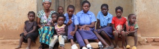 A family in Zambia