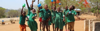 Children celebrate