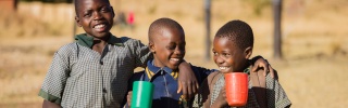 Taonga Primary Zambia, meal time, June 2024