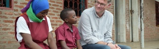 Magnus meeting Children of Mary's Meals