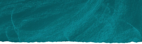 Teal background.