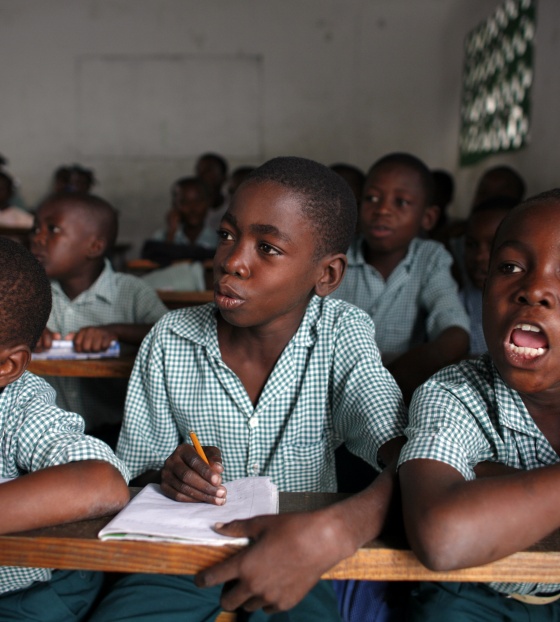 children in class, learning