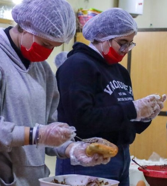 Volunteers working around the clock to provide meals to those impacted by the earthquake that struck on February 6 2023.