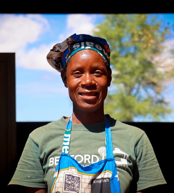 A volunteer cook in Zambia 