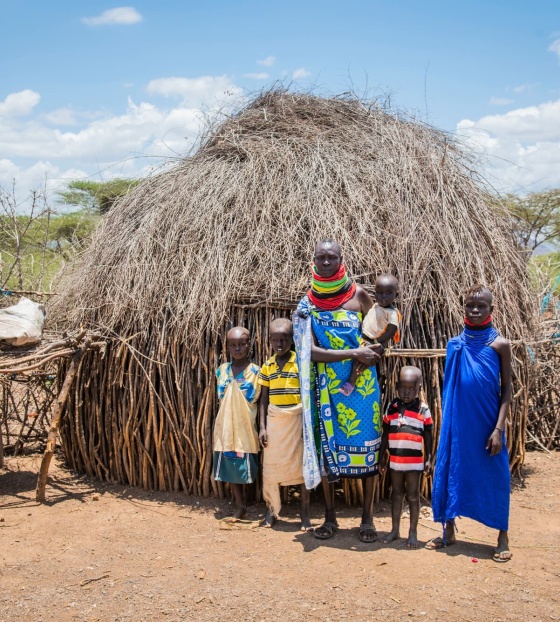 A family in Turkana, Ethiopia