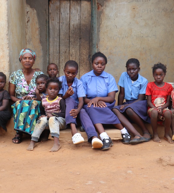 A family in Zambia