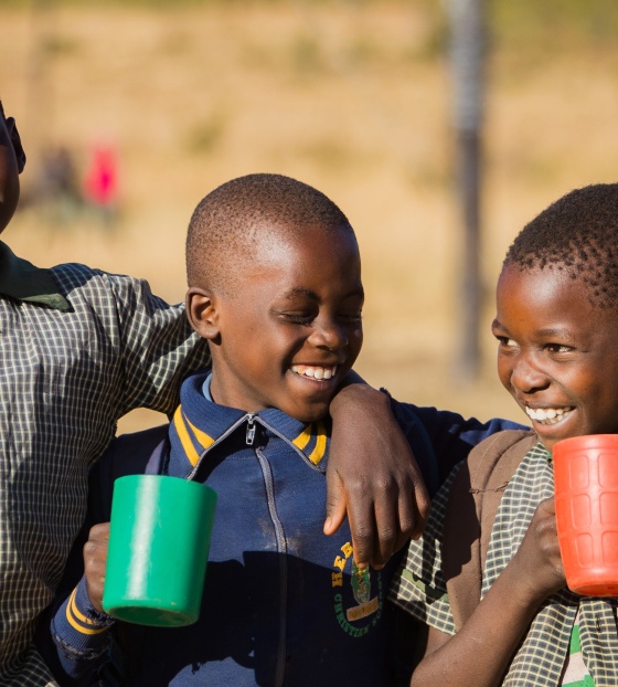 Taonga Primary Zambia, meal time, June 2024