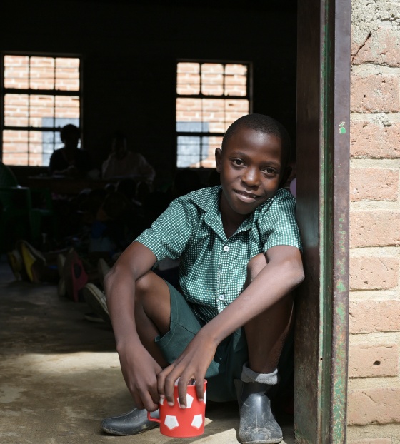 Child in school in Malawi