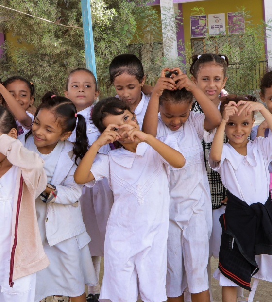 Children in school in Yemen