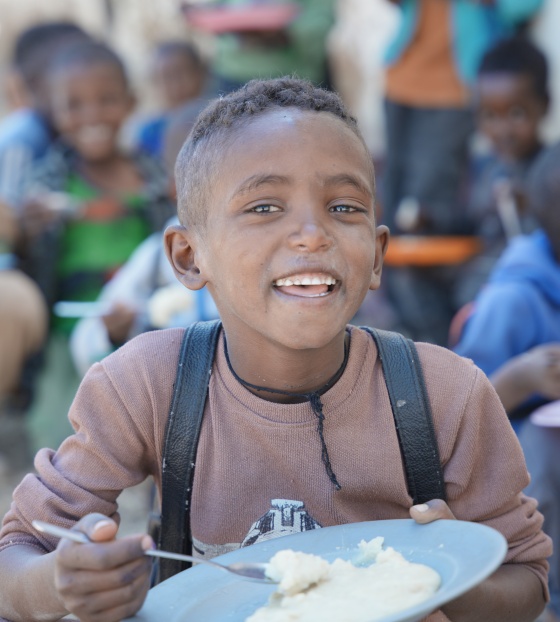 2026 - Ethiopia - Child enjoying meal 