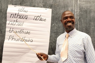 Alexander Lulanga a teacher at a school in Malawi where Mary's Meals is served. 