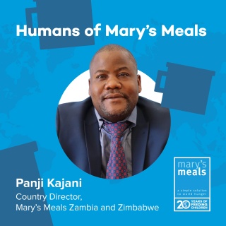 Panji Kajani, Country Director of Mary’s Meals Zambia and Zimbabwe.