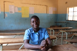 Michael, 17-year-old pupil at Madzi Atuwa Primary School