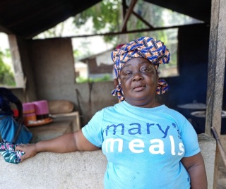 Laretha, a cook from Liberia.