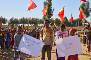 2024 - Tigray - Gendet Primary School - homemade sign 1