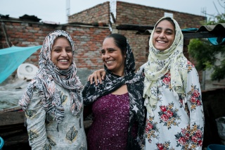 Fatima, Soni and Praveen, India