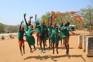 Children celebrate