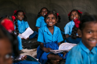 children in school in India