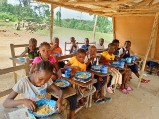 Children in school in Liberia