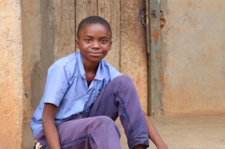 Children in Malawi eating Mary's Meals