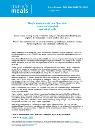 2026 - Press Release - Lettie 