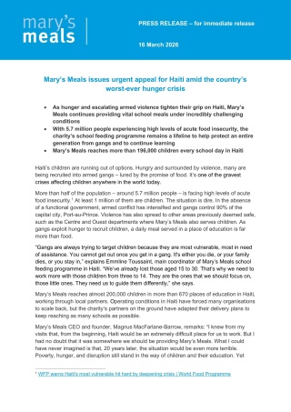 2026 - Press Release - Haiti 