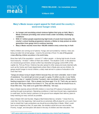 2026 - Press Release - Haiti 
