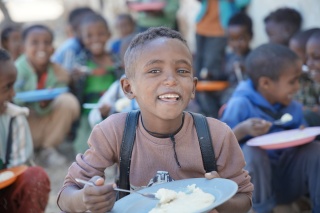 2026 - Ethiopia - Child enjoying meal 